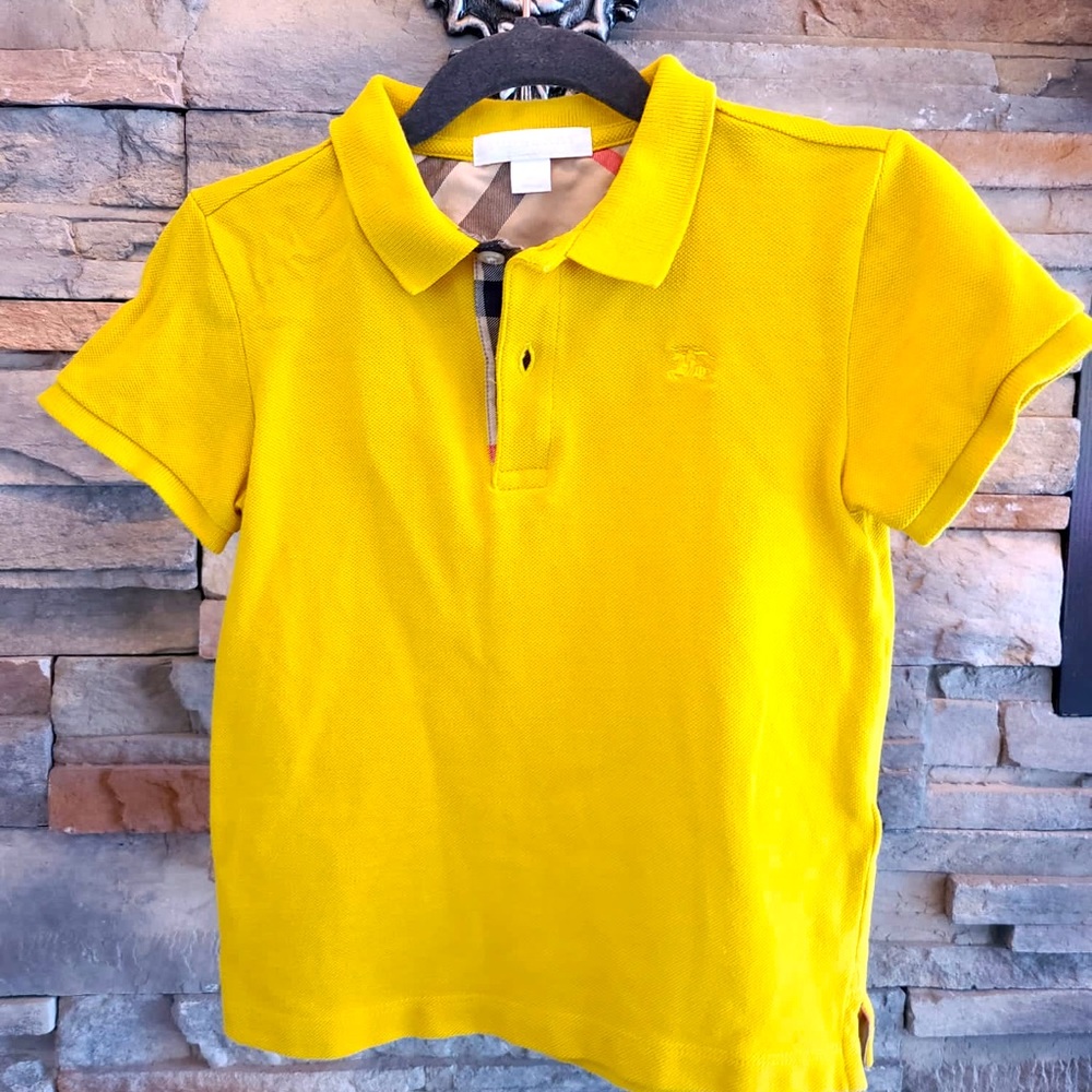 Burberry Children Yellow Polo 👕